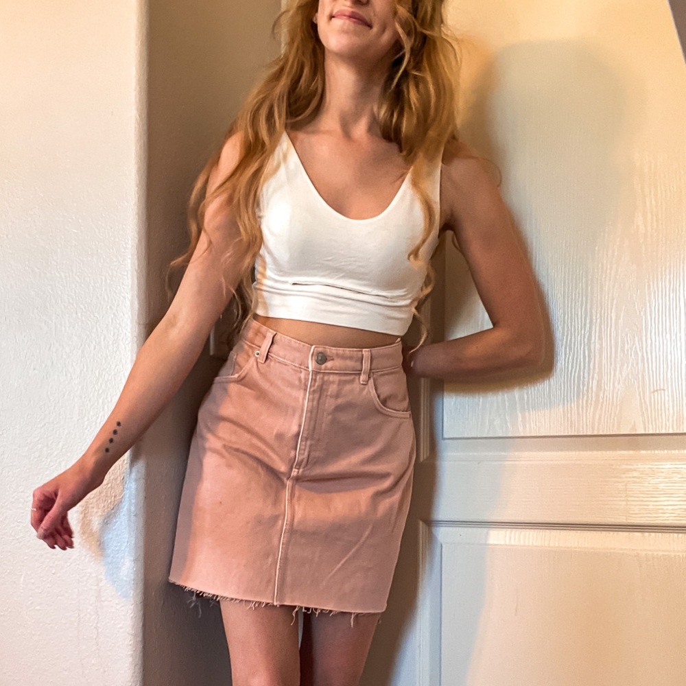 Denim Midi Skirt